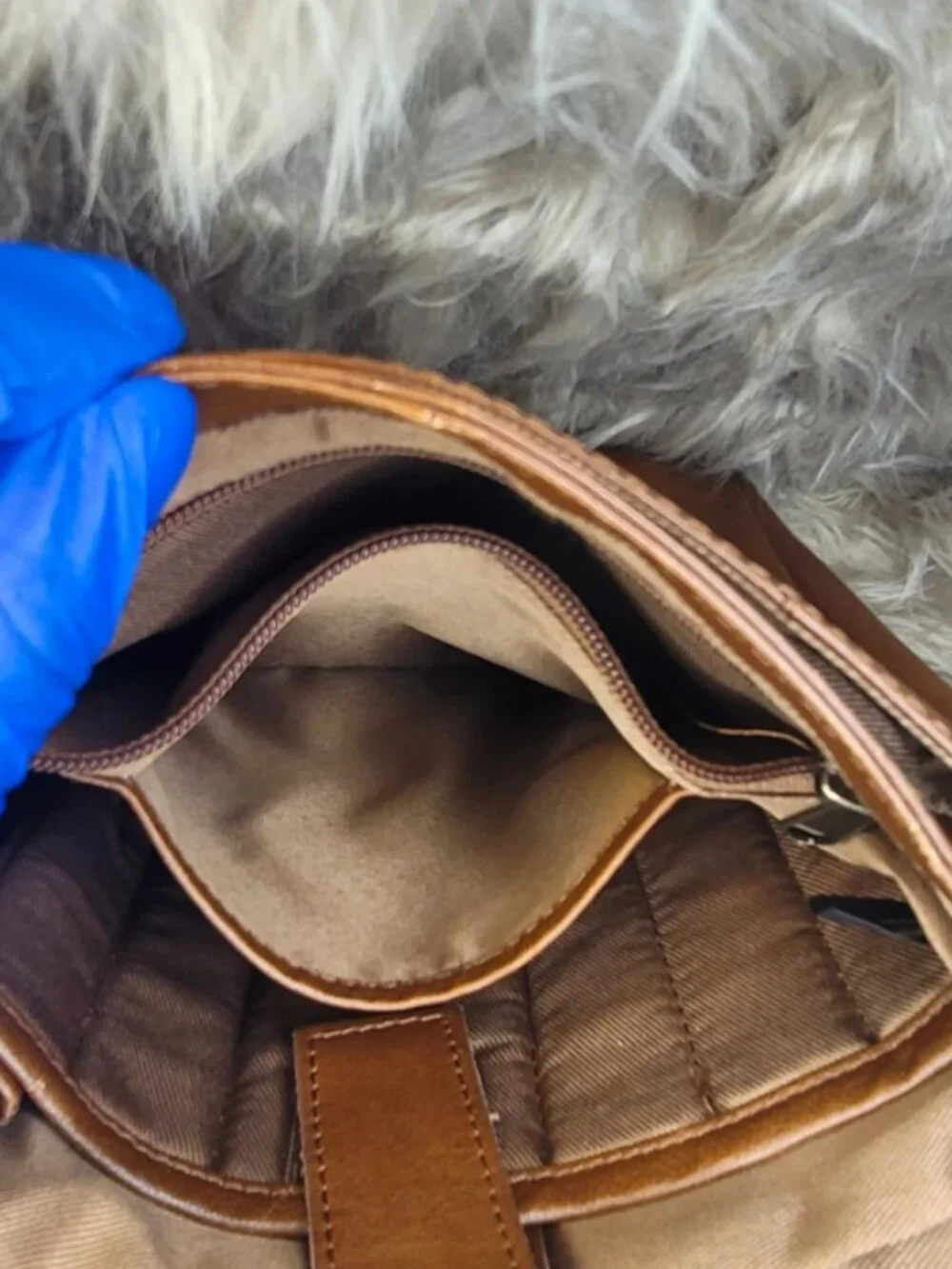 Brown Genuine Leather Crossbody